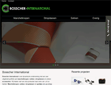 Tablet Screenshot of bosscher-international.com